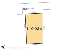 【東京都/東村山市秋津町】東村山市秋津町3丁目 土地 区画図