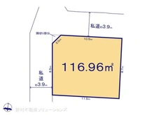 【埼玉県/所沢市大字久米】所沢市大字久米 土地 区画図