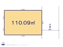 【埼玉県/所沢市大字北秋津】所沢市大字北秋津 土地 区画図