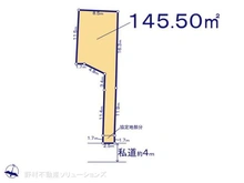 【埼玉県/所沢市向陽町】所沢市向陽町 土地 区画図
