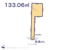 【埼玉県/所沢市向陽町】所沢市向陽町 土地 区画図