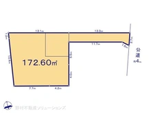 【埼玉県/所沢市小手指台】所沢市小手指台 土地 区画図