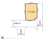 【東京都/東村山市秋津町】東村山市秋津町3丁目 土地 区画図