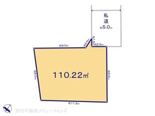 【東京都/東村山市秋津町】東村山市秋津町3丁目 土地 区画図