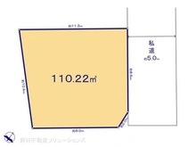 【東京都/東村山市秋津町】東村山市秋津町3丁目 土地 区画図