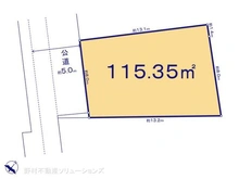 【東京都/東村山市秋津町】東村山市秋津町3丁目 土地 区画図