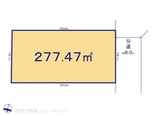 【埼玉県/所沢市大字上安松】所沢市大字上安松 土地 区画図