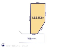 【東京都/東村山市恩多町】東村山市恩多町1丁目 土地 区画図