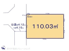【埼玉県/所沢市小手指南】所沢市小手指南3丁目 土地 区画図