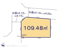 【埼玉県/所沢市小手指南】所沢市小手指南3丁目 土地 区画図