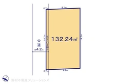 【埼玉県/所沢市和ケ原】所沢市和ケ原1丁目 土地 区画図