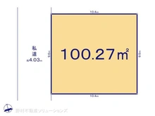 【埼玉県/所沢市上新井】所沢市上新井3丁目 土地 区画図