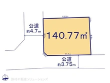 【東京都/東村山市多摩湖町】東村山市多摩湖町4丁目 土地 区画図