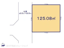 【埼玉県/所沢市中新井】所沢市中新井1丁目 土地 区画図