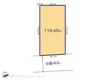 【東京都/東村山市多摩湖町】東村山市多摩湖町1丁目 土地 区画図
