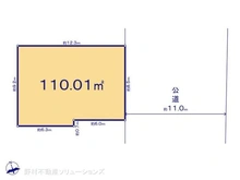 【東京都/東村山市多摩湖町】東村山市多摩湖町1丁目 土地 区画図