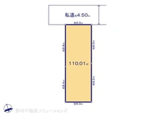 【東京都/東村山市多摩湖町】東村山市多摩湖町1丁目 土地 区画図