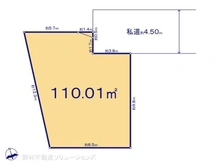 【東京都/東村山市多摩湖町】東村山市多摩湖町1丁目 土地 区画図
