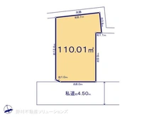 【東京都/東村山市多摩湖町】東村山市多摩湖町1丁目 土地 区画図