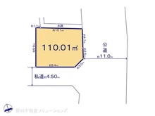 【東京都/東村山市多摩湖町】東村山市多摩湖町1丁目 土地 区画図