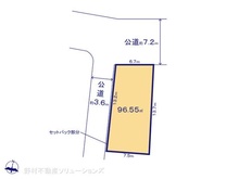 【東京都/東村山市萩山町】東村山市萩山町1丁目 土地 区画図