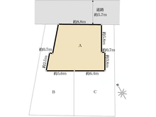 【埼玉県/さいたま市見沼区東大宮】さいたま市見沼区東大宮6丁目　A区画（建築条件付売地） 区画図