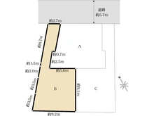 【埼玉県/さいたま市見沼区東大宮】さいたま市見沼区東大宮6丁目　B区画 （建築条件付売地） 区画図
