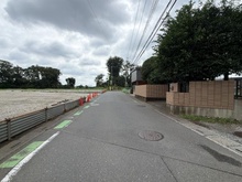 【埼玉県/新座市堀ノ内】新座市堀の内2丁目　資材置場・駐車場用地 B区画 前面道路