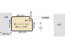 【埼玉県/さいたま市浦和区常盤】さいたま市浦和区常盤8丁目売地 区画図