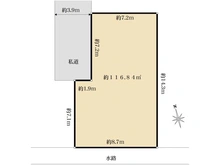 【千葉県/松戸市西馬橋】松戸市西馬橋3丁目／土地 区画図
