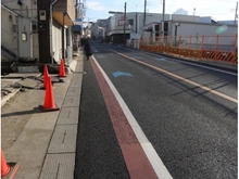 【千葉県/千葉市稲毛区稲毛東】千葉市稲毛区稲毛東2丁目　売地 前面道路