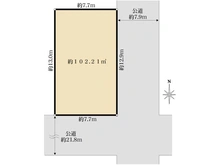【東京都/江東区住吉】江東区住吉2丁目 売地 区画図