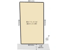 【東京都/足立区加賀】足立区加賀2丁目　売地 区画図