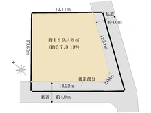 【東京都/清瀬市松山】清瀬市松山一丁目　売地 区画図