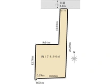 【東京都/新宿区矢来町】新宿区矢来町売地 区画図