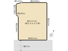 【埼玉県/和光市下新倉】和光市下新倉3丁目　売地 区画図