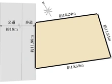 【東京都/墨田区八広】墨田区八広五丁目　売地 区画図