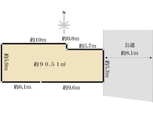 【東京都/練馬区桜台】練馬区桜台4丁目　売地 区画図