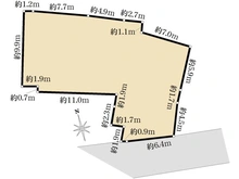 【東京都/足立区扇】足立区扇一丁目売地 区画図
