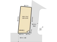 【東京都/豊島区雑司が谷】豊島区雑司ヶ谷一丁目土地　B区画 区画図