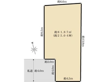 【東京都/北区西ケ原】東京都北区西ヶ原　売地 区画図