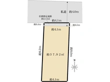 【東京都/板橋区小豆沢】板橋区小豆沢3丁目売地 区画図