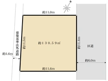 【東京都/墨田区押上】売地 区画図