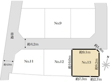 【埼玉県/川越市南大塚】川越市南大塚4丁目　売地No.13 区画図