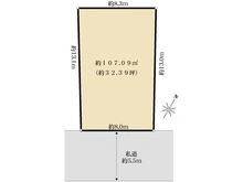 【東京都/渋谷区松濤】渋谷区松濤1丁目　土地 区画図