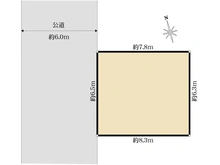 【東京都/台東区千束】東京都台東区千束1丁目　売地 区画図
