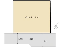 【東京都/品川区旗の台】品川区旗の台6丁目土地 区画図