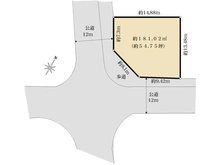 【神奈川県/大和市つきみ野】大和市つきみ野8丁目　土地 区画図