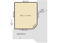 【東京都/町田市成瀬台】売地　町田市成瀬台3丁目 区画図