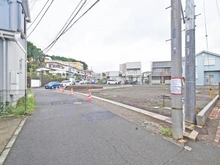 【神奈川県/厚木市温水】厚木市温水　建築条件付売地　宅地4 前面道路